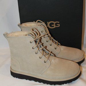 NIB UGG MEN'S HIGH‎ NEUMEL SUEDE SHEARLING LINED ANKLE WINTER WORK BOOTS